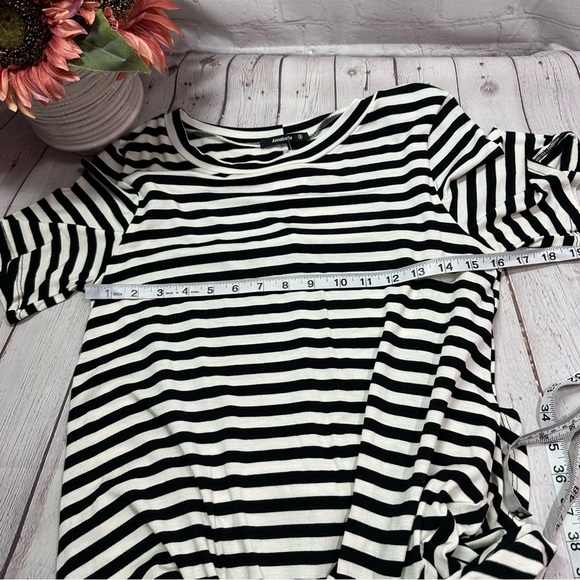 NWT Annabelle boutique Stripe high low tunic knit top sz S twist front - Picture 8 of 8